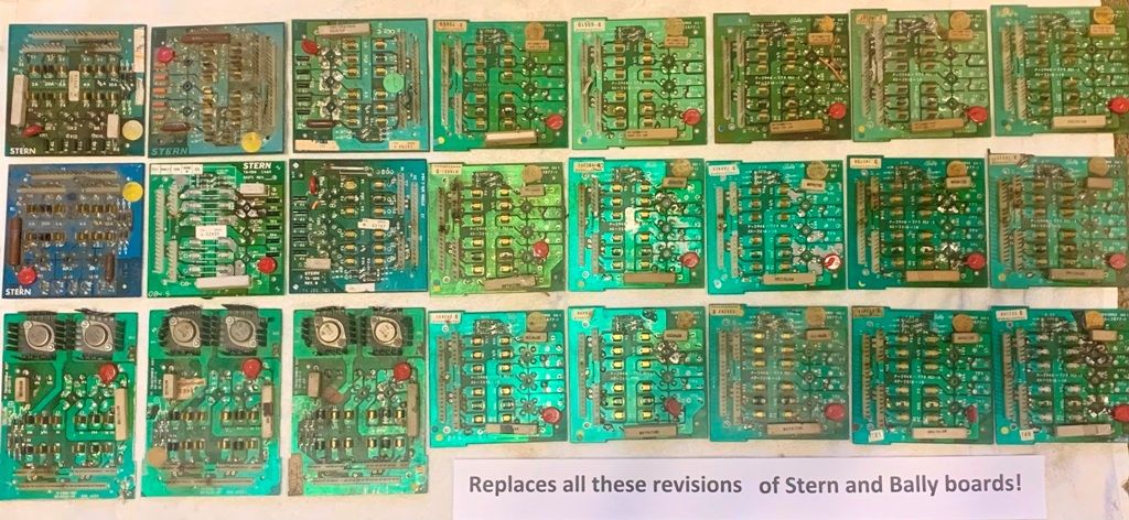 Bally/Stern Rectifier board revisions