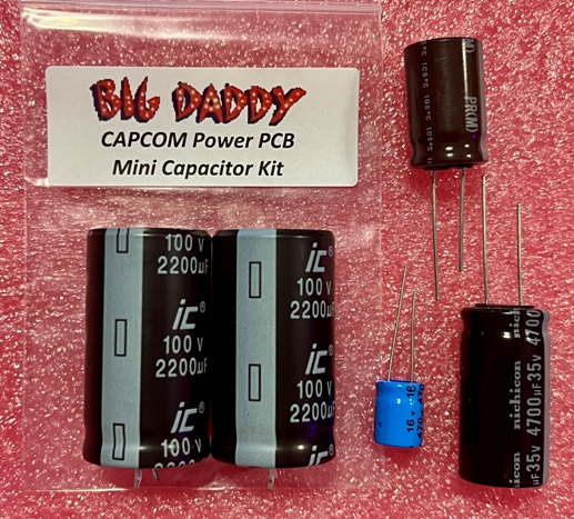 CAPCOM Power Board/PCB Mini Capacitor Repair Kit