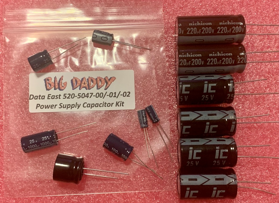 Power Supply Repair Kit for Data East pinball machines (Board 520-5047)