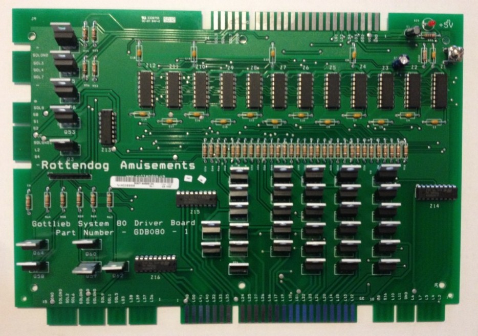 GDB080 - RD Gottlieb Sys 80 Driver Board